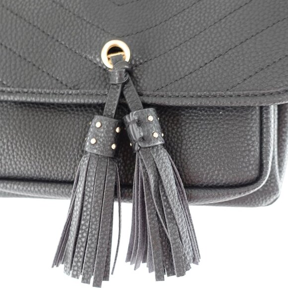 Black Convertible Chain Shoulder Bag Like Dreams - Picture 7 of 8